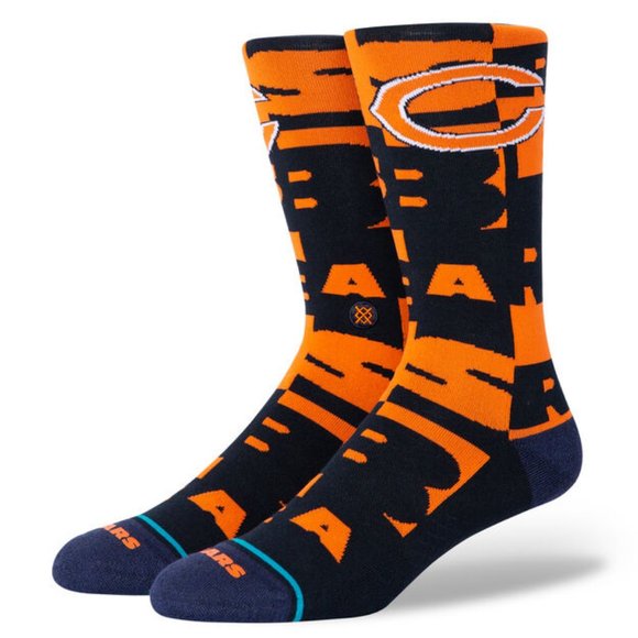 Stance Other - Stance NFL Branded Chicago Bears Football Socks Navy Blue Orange A54520BEA